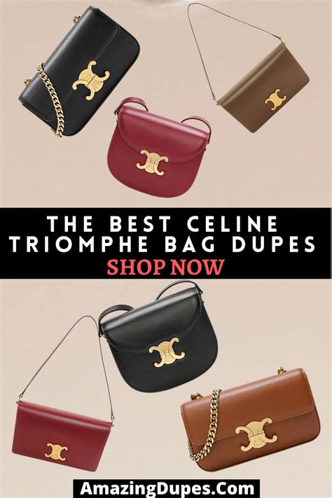 celine triomphe shoulder bag dupe|celine triomphe bag price.